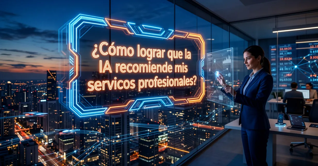 Como lograr que la IA recomiende mis servicios profesionales