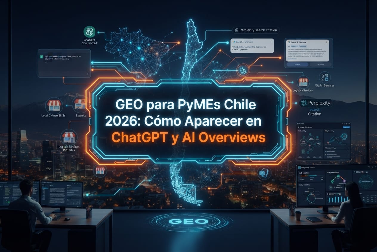GEO para PyMEs Chile 2026: Cómo Aparecer en ChatGPT y AI Overviews