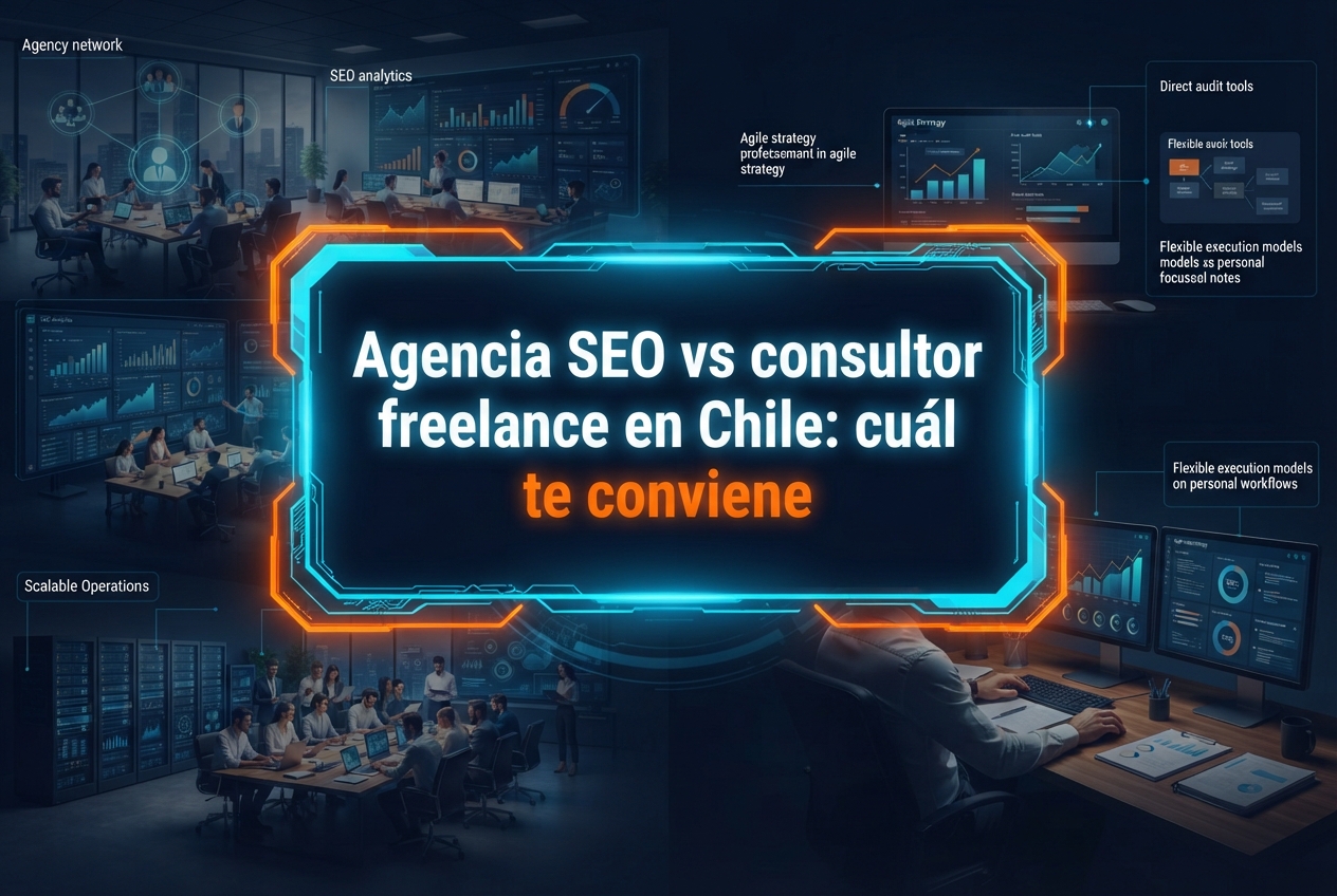 Agencia SEO vs consultor freelance en Chile: cuál te conviene