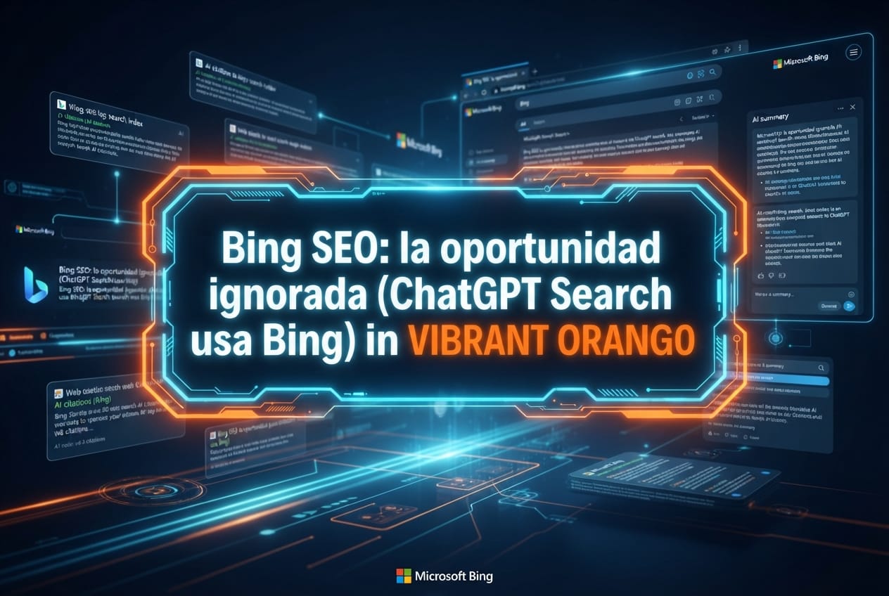 Bing SEO: la oportunidad ignorada (ChatGPT Search usa Bing)