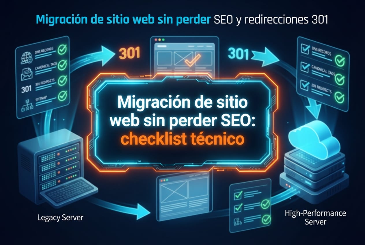 Migración de sitio web sin perder SEO: checklist técnico