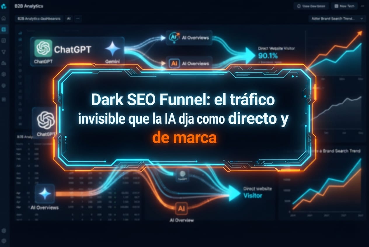 Dark SEO Funnel: el tráfico invisible que la IA deja como directo y de marca
