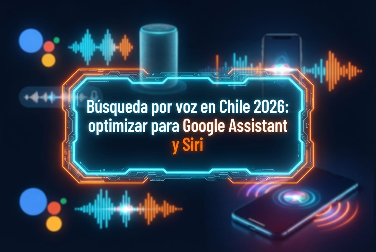 Búsqueda por voz en Chile 2026: optimizar para Google Assistant y Siri