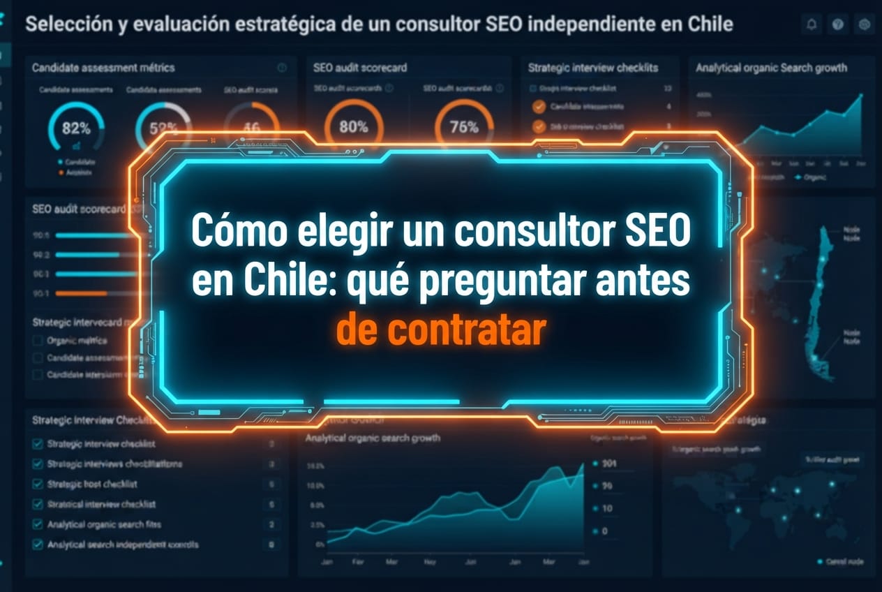Cómo elegir un consultor SEO en Chile: qué preguntar antes de contratar