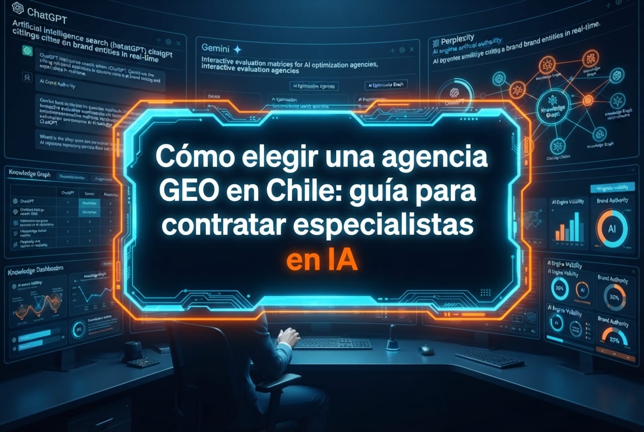 Cómo elegir una agencia GEO en Chile: guía para contratar especialistas en IA