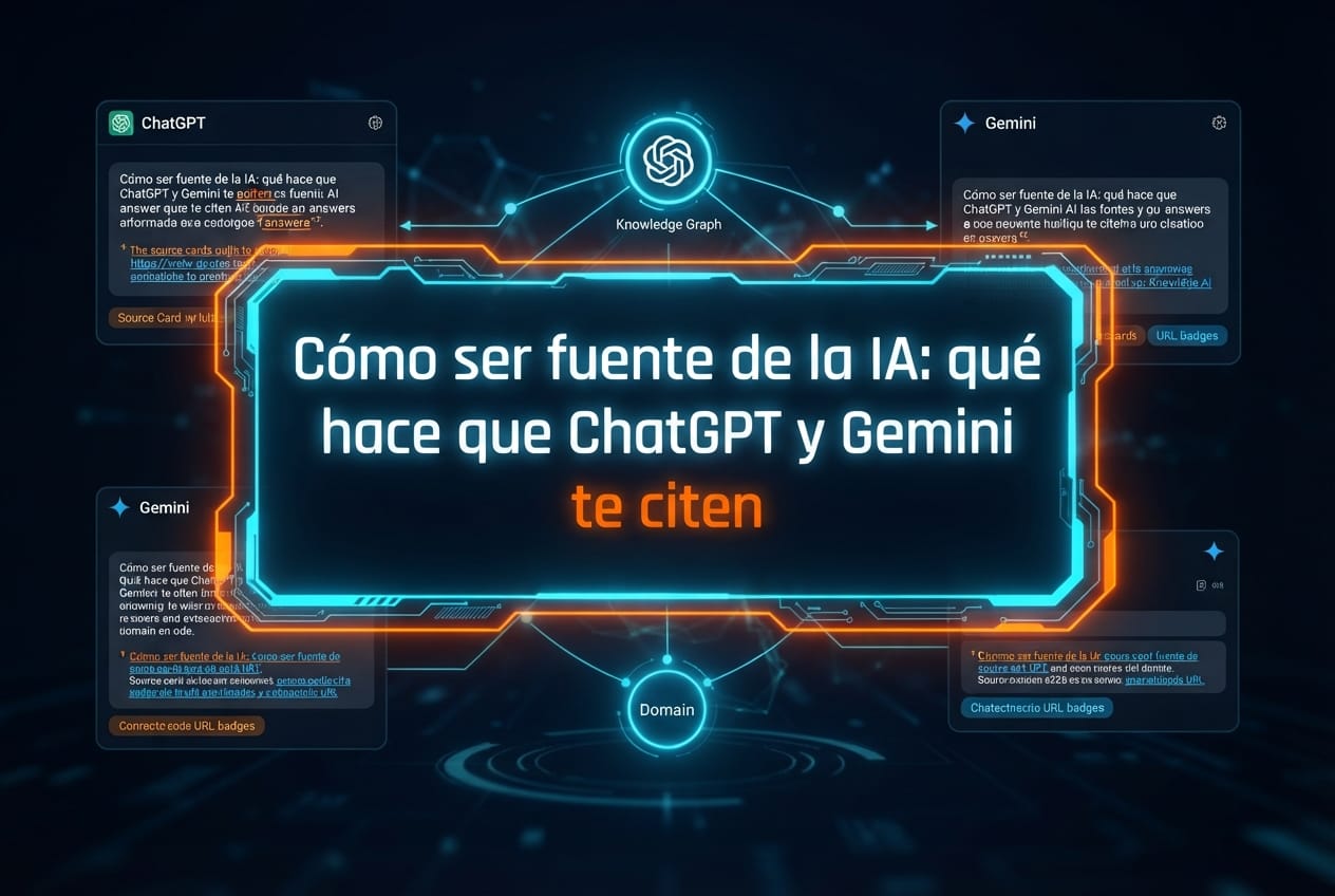 Cómo ser fuente de la IA: qué hace que ChatGPT y Gemini te citen