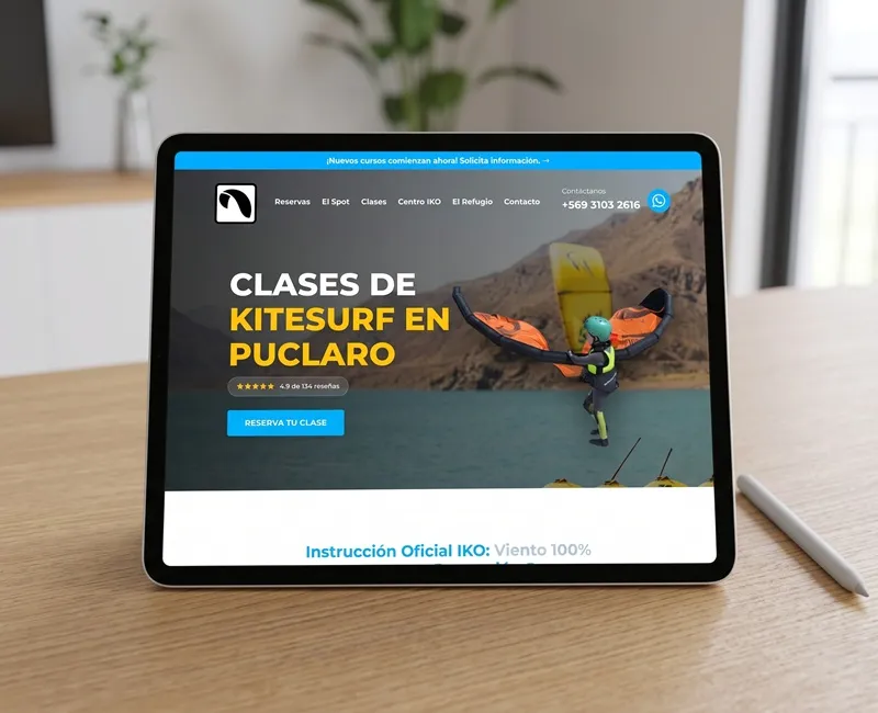 Desarrollo Web Clases Kitesurf